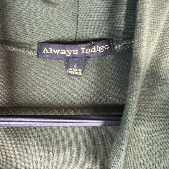 Olive Green Cardigan Sweater - Picture 2 of 6